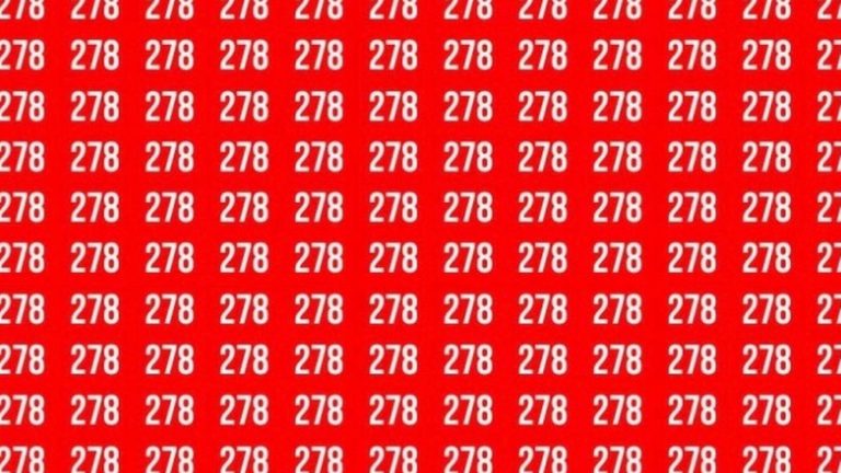 Зоркий тест: У вас глаз как у орла, если вы можете найти число 218 среди 278 в хитрой иллюзии