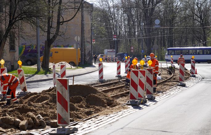 C 1 июля на участке улицы Слокас будет ограничено движение транспорта