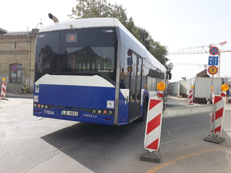 20 августа в Риге закрывается перекресток ул. Абренес, Дзирнаву и Тургенева