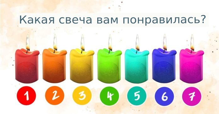 Выберите свечу и американский психолог раскроет все ваши тайны и слабости