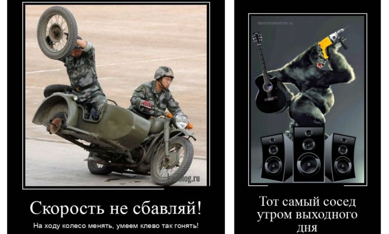 Новые демотиваторы и скорость