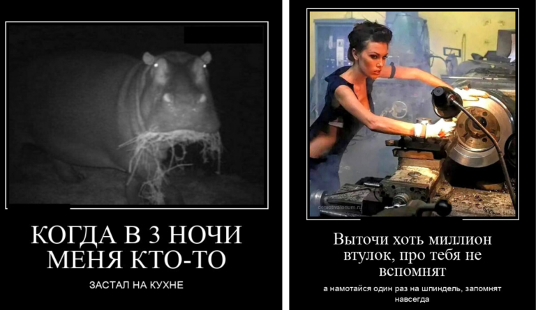 Новые демотиваторы и 3 часа ночи на кухне