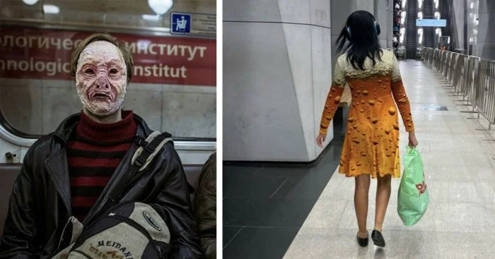 А кто это у нас такой нарядный? Новая подборка модников из метро