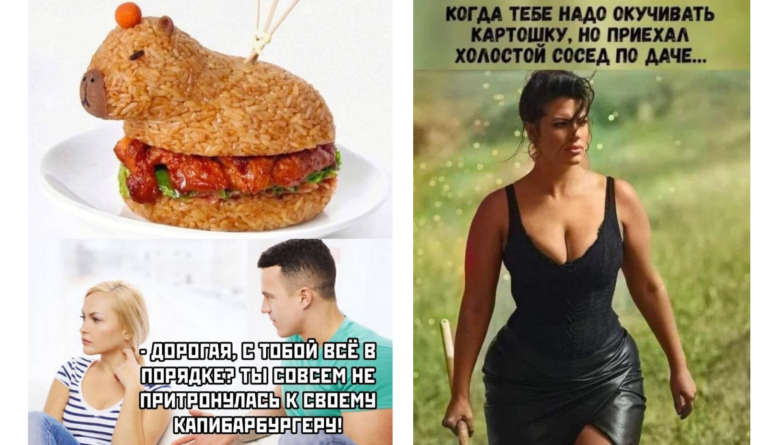 Прикольные картинки с надписями и капибара
