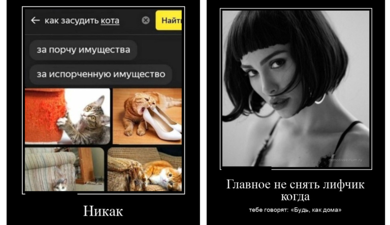 Новые демотиваторы и порча имущества