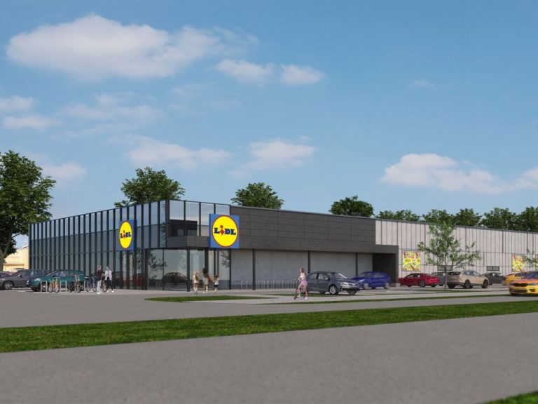 Недалеко от К. Улманя гатве начинается строительство нового Lidl