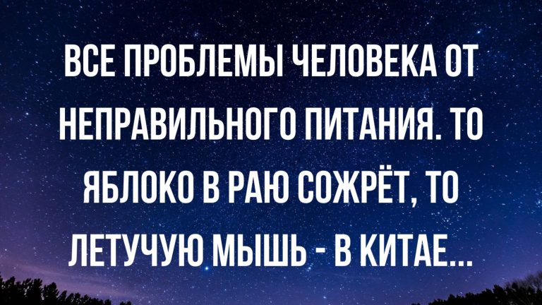 Юмор за день и неправильное питание