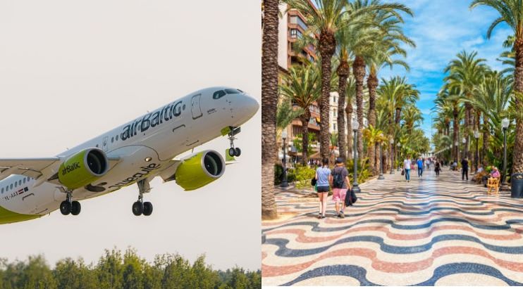 «airBaltic» начинает полеты в Аликанте и Агадир