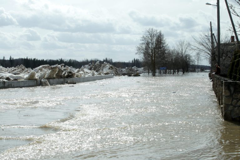 Уровень воды в Даугаве возле Плявиняс и моста в Зельки повысился до опасной отметки