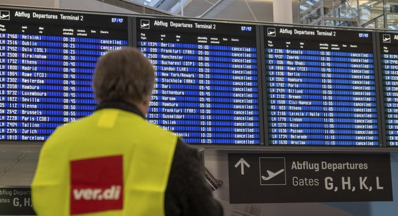 В нескольких аэропортах Германии готовится крупная забастовка