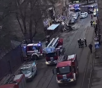 На улице Петерсалас в Риге частично обрушился дом