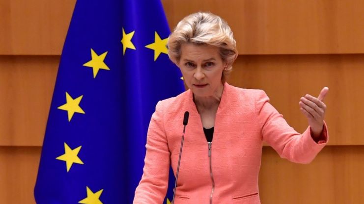 Сегодня состоится агитационный визит в Латвию президента Еврокомиссии Урсулы фон дер Ляйен