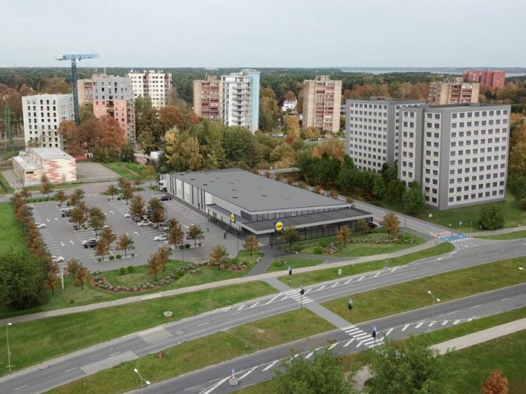 Возле Межапарка начинается строительство нового магазина Lidl