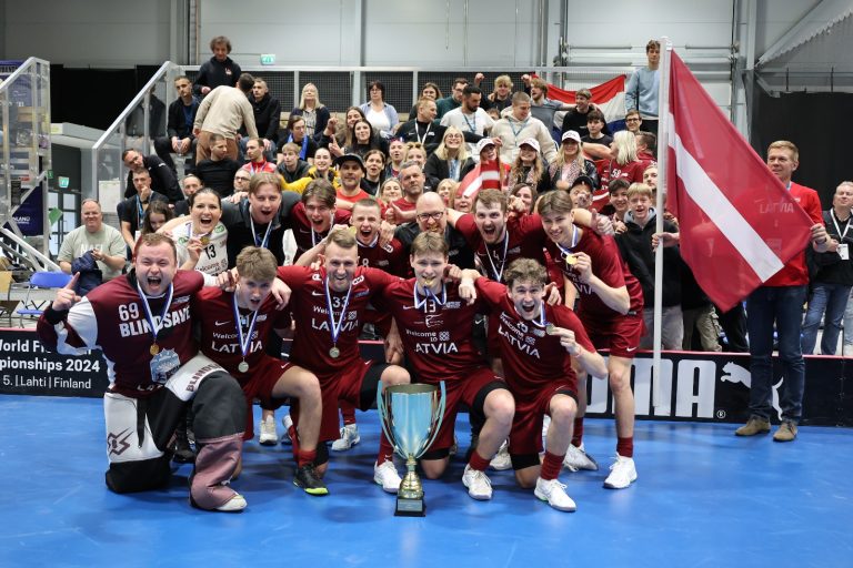 Латвия впервые стала чемпионом мира по флорболу 3х3