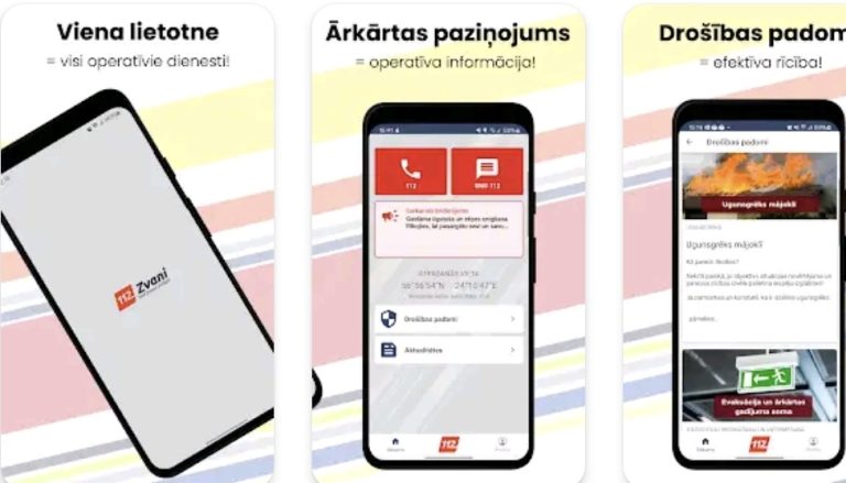 Проверка сирен выявила недостатки в работе приложения 112 Latvija