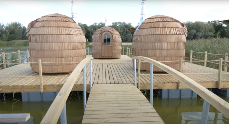 В Таллинне на озере открылись бесплатные сауны, как у Дэвида Бекхэма