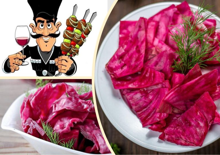 Капуста по-грузински: must have к шашлыку. Быстрый рецепт