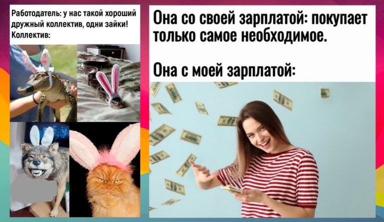 Прикольные картинки с надписями и коллектив из заек