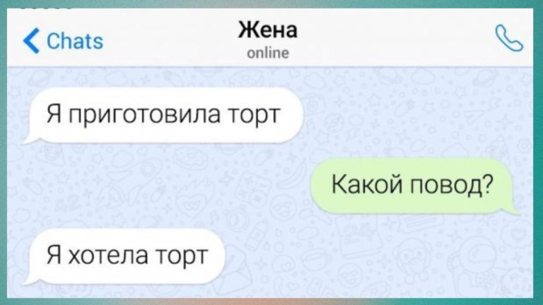 18 смешных смс-переписок между родней и торт