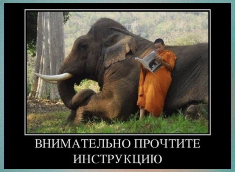 Новые демотиваторы и инструкция к слону