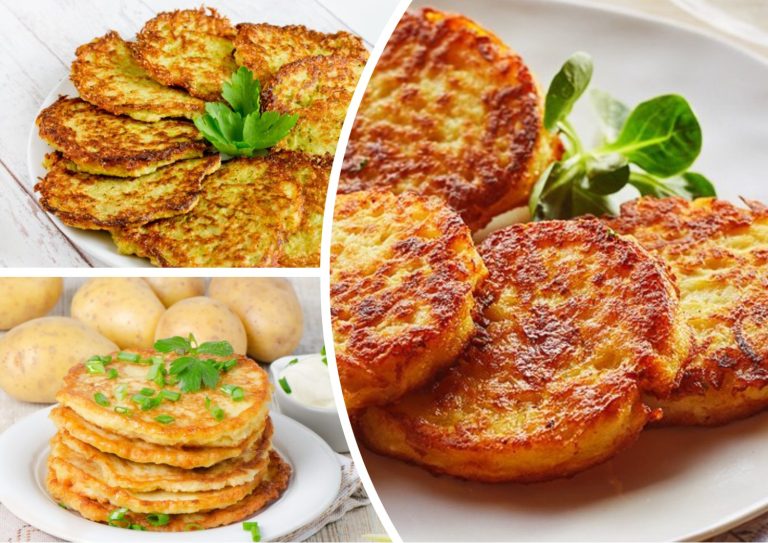 Картофельные оладьи без муки, яиц и без терки