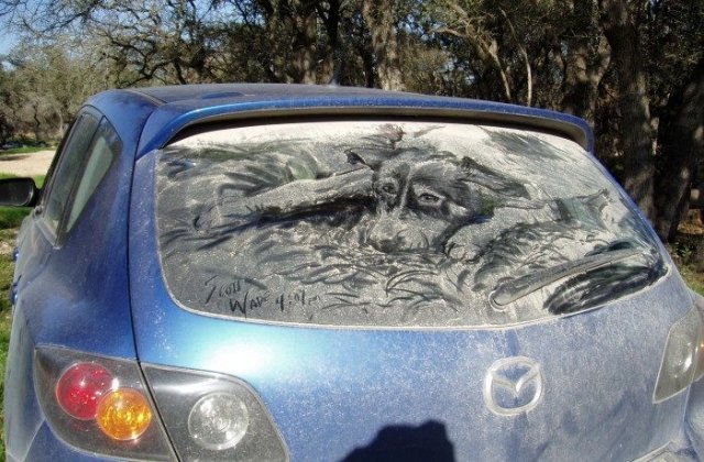 Не мойте! Ваше авто теперь выставка местного художника