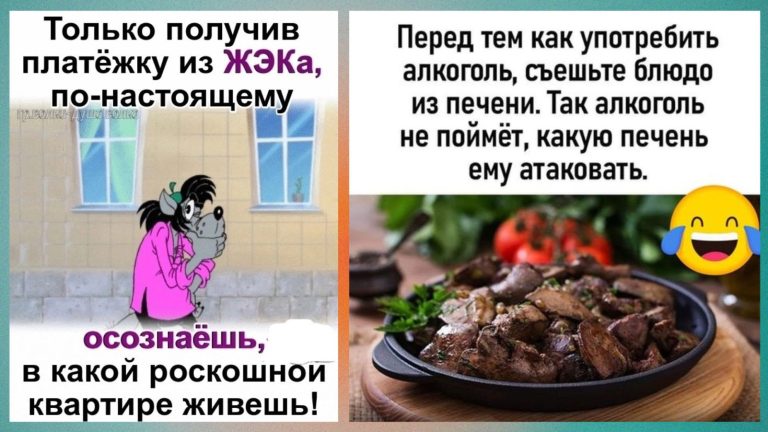 Прикольные картинки с надписями и блюдо из печени