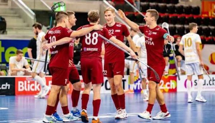 Сегодня латвийские флорболисты сразятся за бронзу Чемпионата мира с командой Чехии