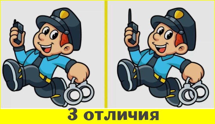 Тест «Полицейский вызов»: найди три отличия и восстанови порядок