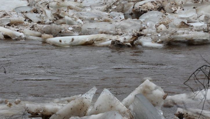 Уровень воды в Даугаве возле Екабпилса поднялся на 1,3 метра