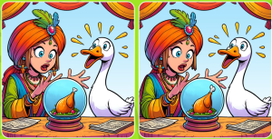 ✨ Магия или… обед? Найдите 3 отличия в этих картинках! 🦢