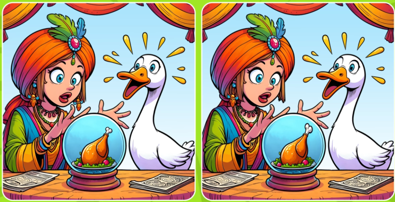 ✨ Магия или… обед? Найдите 3 отличия в этих картинках! 🦢