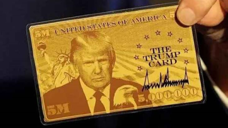 Так вот ты какая! Дональд Трамп показал «золотую карту» стоимостью 5 млн долларов