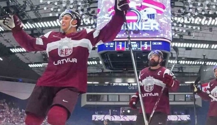 Сборная Латвии выиграла у Австрии 3:2