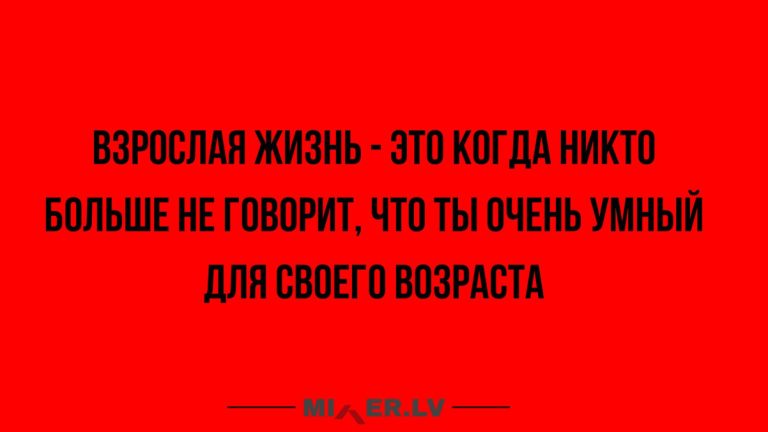 Юмор за день и взрослая жизнь