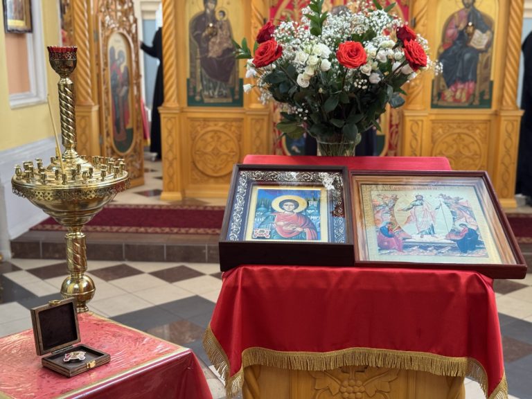 В Вильнюсский женский монастырь доставлены частицы мощей Пантелеймона-целителя со Святой горы Афон