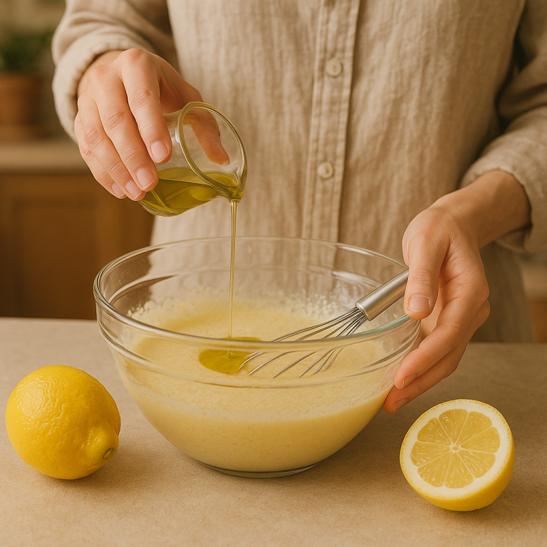 🍋 Лимонный бисквит на оливковом масле: нежнейший рецепт для домашнего чаепития