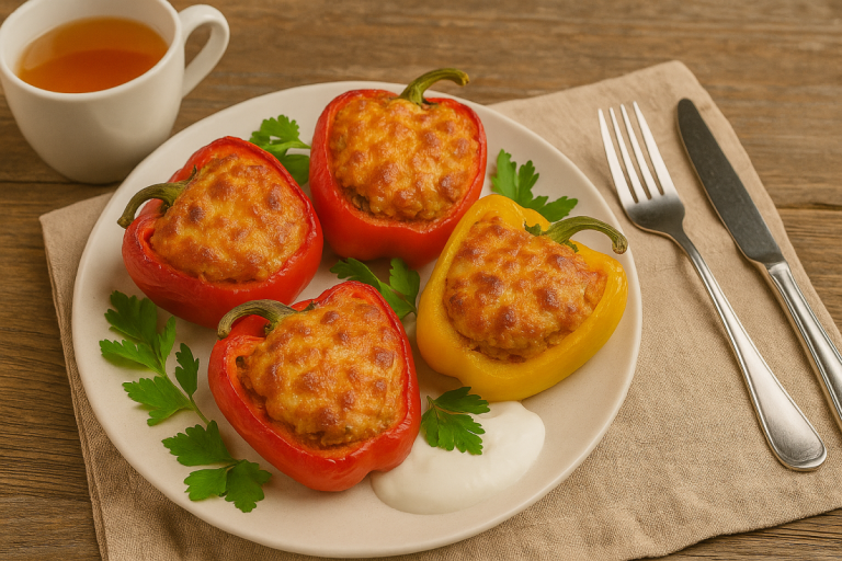 🫑 Сочные фаршированные перцы с курицей и грибами: рецепт, который захочется повторить