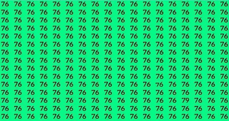 Оптическая иллюзия: только 2% людей с высоким IQ находят число 79 за 5 секунд!