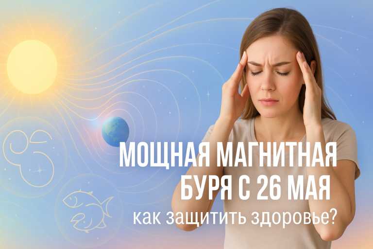 🌍 Мощная магнитная буря с 26 мая: какие симптомы ожидать и как подготовиться