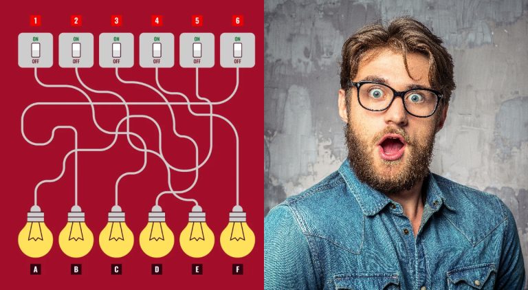 💡 Какой выключатель включает какую лампу? Решите за 15 секунд, если вы гений