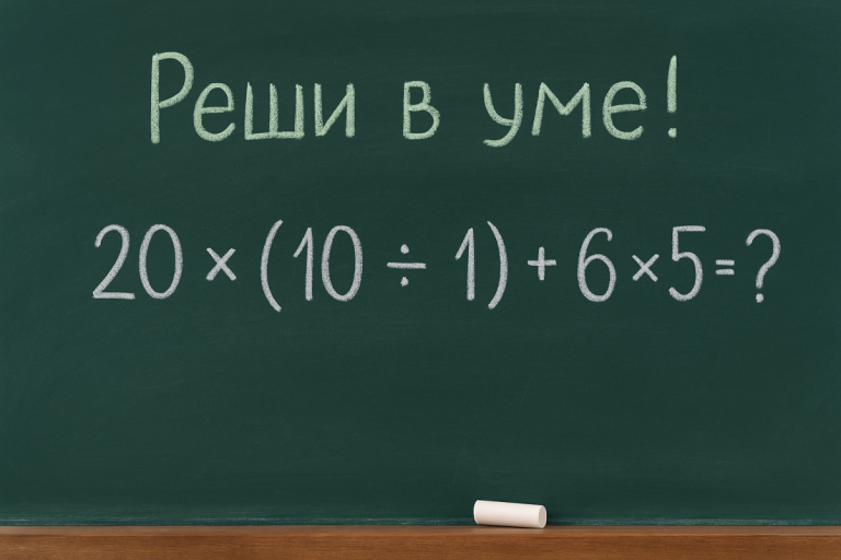 Устный счет: Проверь скорость своего мышления, решив в уме!