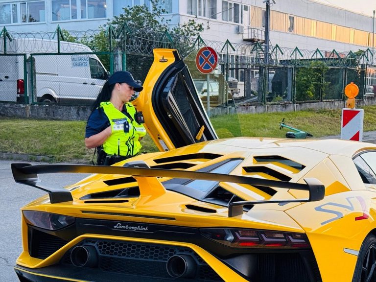 Lamborghini, алкоголь и 152 км/ч: водитель в Риге получил штраф в 1400 евро