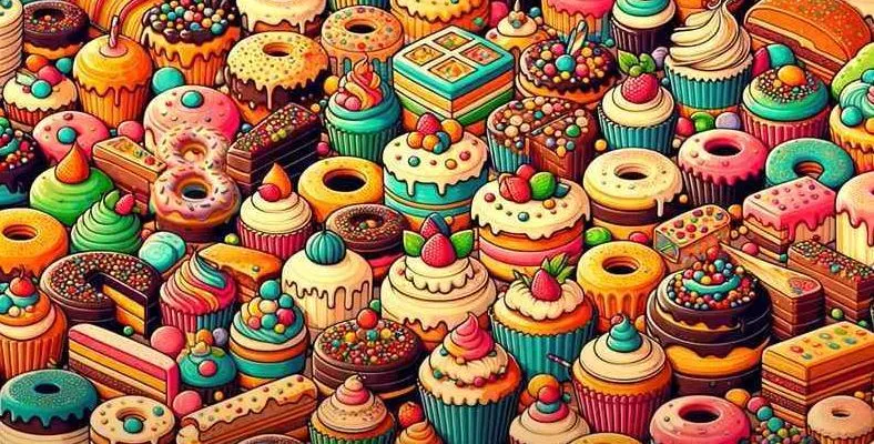 🎂 Сможете найти спрятанное число среди десертов за 7 секунд?