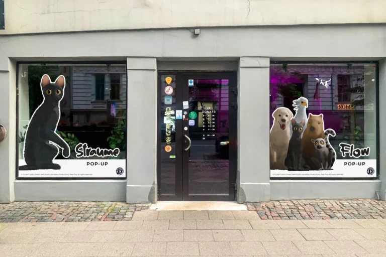 Кино и пончики: в Риге открыли pop-up магазин в честь фильма «Поток»