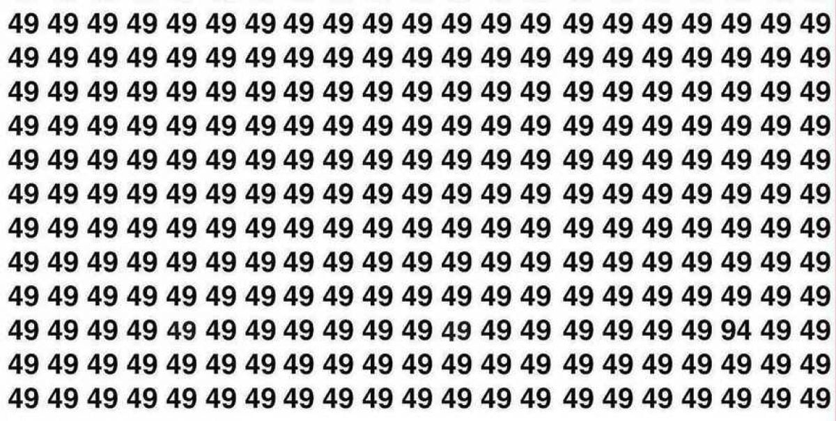 ⏱️ Задача на 7 секунд: сможете отыскать спрятанное число «94»?