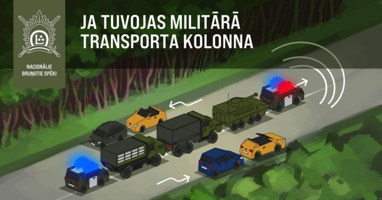 Плановое движение военной техники в Латвии: правила для водителей