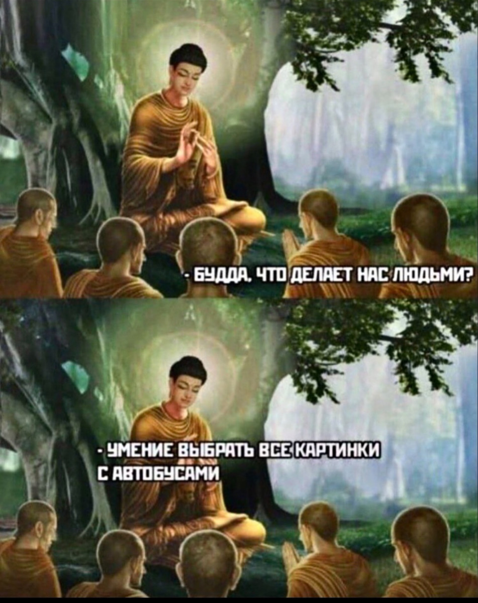 Будда и капча. Мем об истинной природе человечности