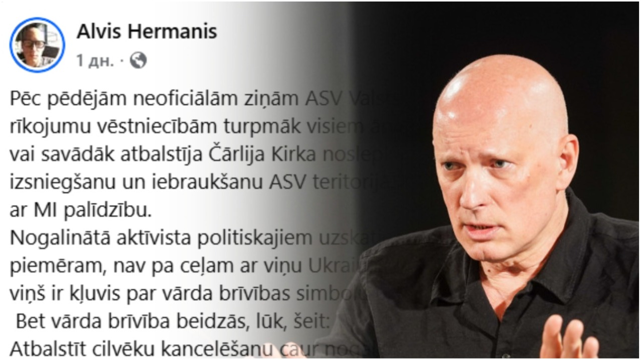 «Многие латвийские левые больше не смогут поехать в Америку». Пост Алвиса Херманиса расколол латвийский Facebook .
