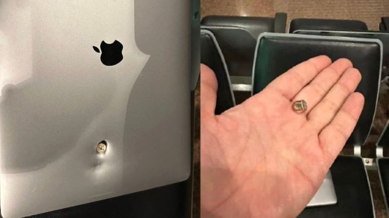 В Бразилии MacBook спас жизнь хозяина во время ограбления - принял на себя пулю